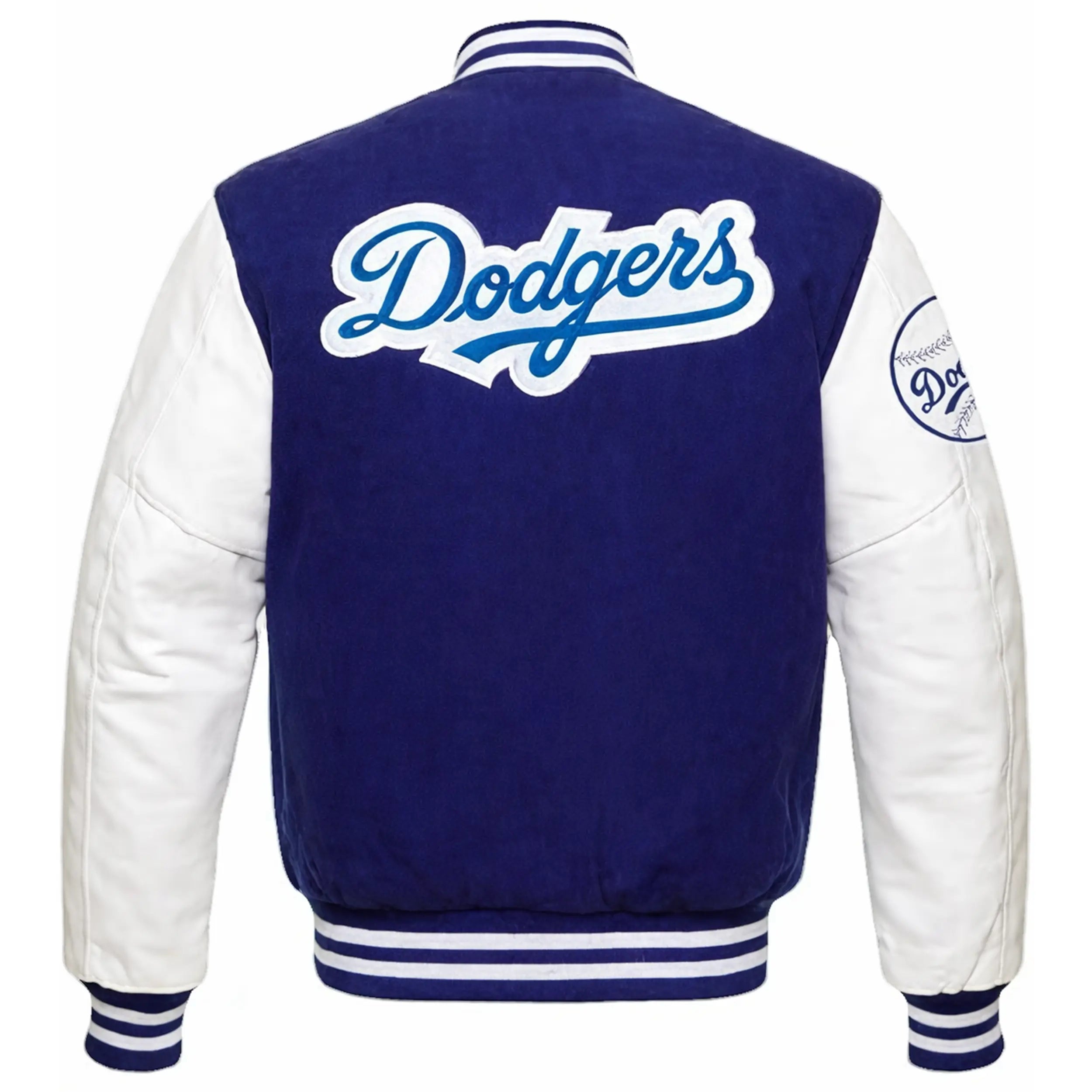 Men's LA Dodgers Varsity Jacket — Black Gold, Royal Blue Wool & Hello Kitty Edition | Leveljacket