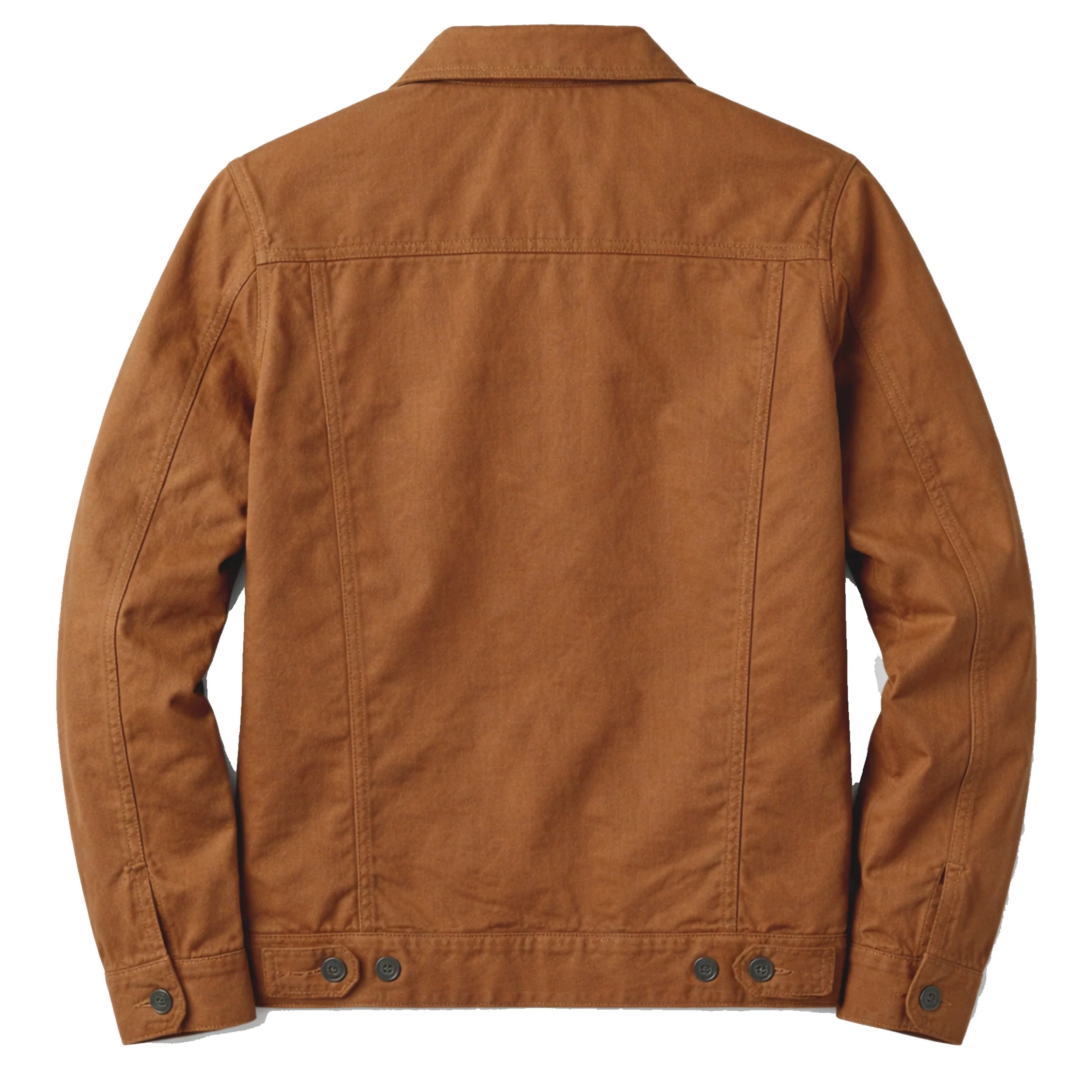 Men's Cotton Twill Trucker Jacket — Classic Workwear Style in Black & Brown | Leveljacket