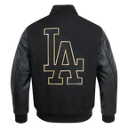 Men's LA Dodgers Varsity Jacket — Black Gold, Royal Blue Wool & Hello Kitty Edition | Leveljacket - Leveljacket