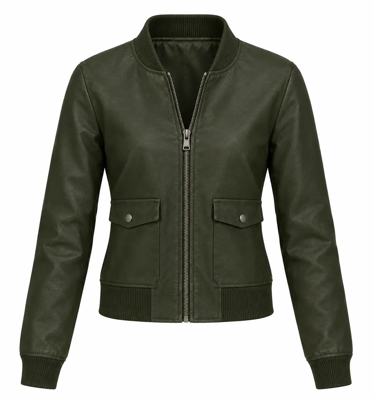 Maria Sten Inspired Neagley Dark Green Bomber Jacket for Women