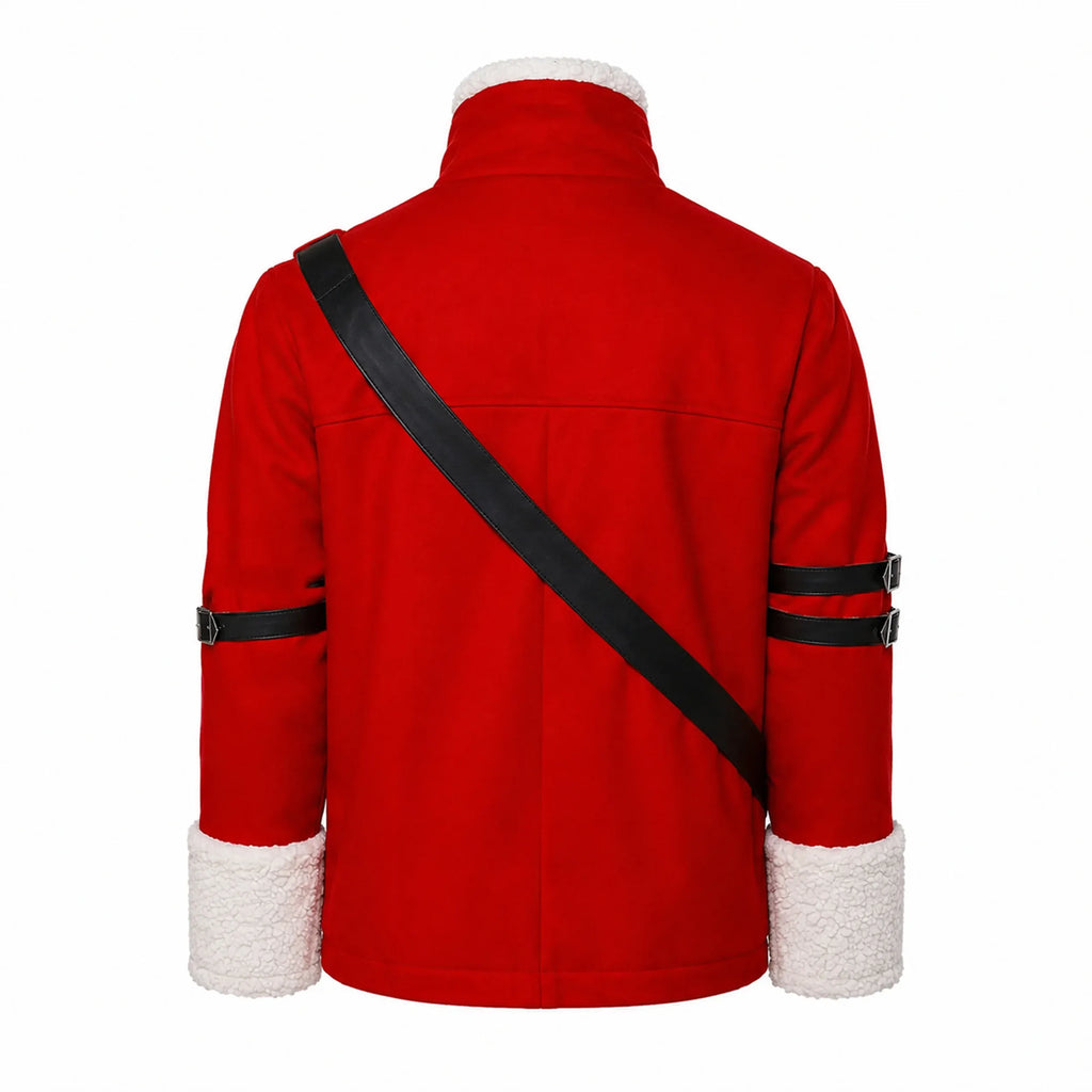 Cosplay Anime Jacket: End Stark Red Cotton Warrior Costume Halloween Coat