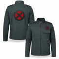 Moive Inspired Cotton Jacket | Men's Superhero Cosplay Jacket with Red X Patch | Mutant Comic Costume Coat |