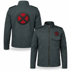 Moive Inspired Cotton Jacket | Men's Superhero Cosplay Jacket with Red X Patch | Mutant Comic Costume Coat |