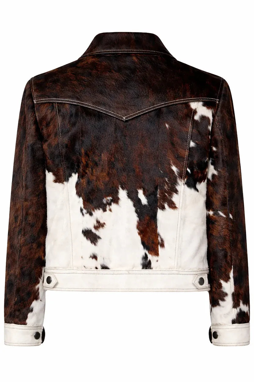 Leveljacket Cowhide Leather Jacket — Handcrafted Genuine Hair On Hide Western Jacket