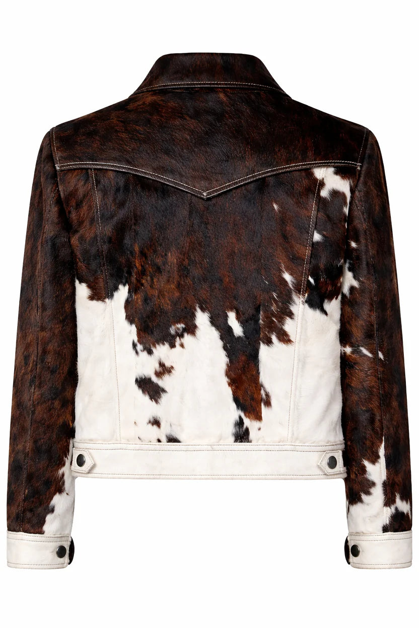 Leveljacket Cowhide Leather Jacket — Handcrafted Genuine Hair On Hide Western Jacket