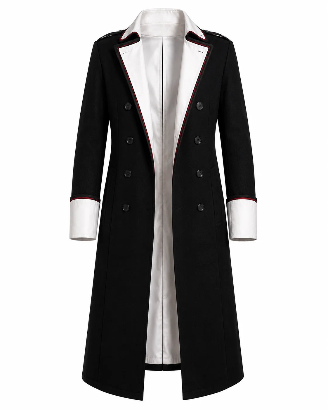 Warhammer 40K Inspired Imperial Officer Long Coat — "For The Emperor" Handcrafted Military coat