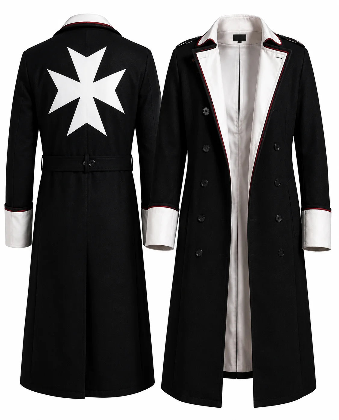 Warhammer 40K Inspired Imperial Officer Long Coat — "For The Emperor" Handcrafted Military coat