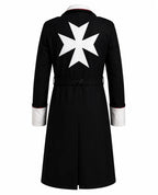 Warhammer 40K Imperial Officer Coat — Handmade Black Wool Military Greatcoat