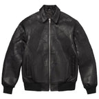 Hand-Stitched Spider Brand New Day Leather Bomber Jacket – LevelJacket Streetwear