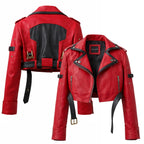 Men's Sol Badguy Guilty Gear Red & Black Leather Biker Jacket — Anime Cosplay Jacket | Leveljacket