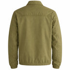 Men's Olive Cotton Twill Spring Jacket — Lightweight Casual Zip Up Jacket | Leveljacket - Leveljacket