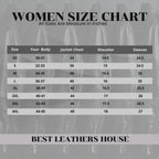 Women's White Fringe Leather Biker Jacket