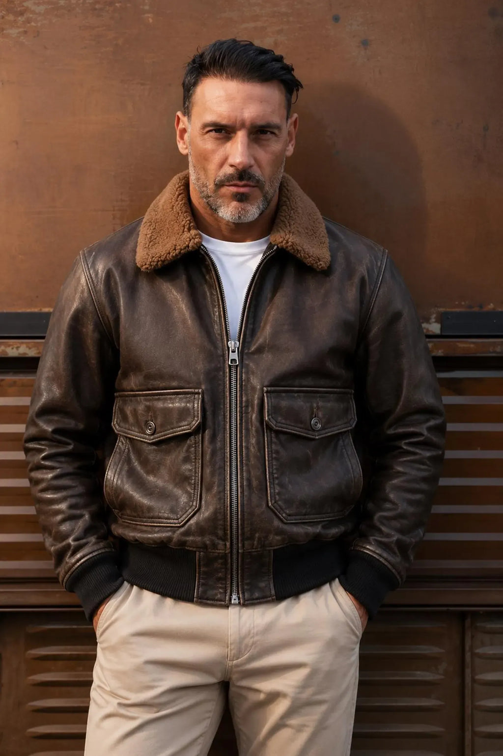 G1 & A2 Military Aviator Genuine Leather Bomber Jacket