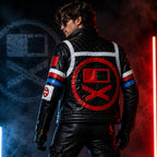 Handmade Concept Album Killjoy Inspired Blue and Black Jacket - Dystopian Desert Punk Cosplay Wear