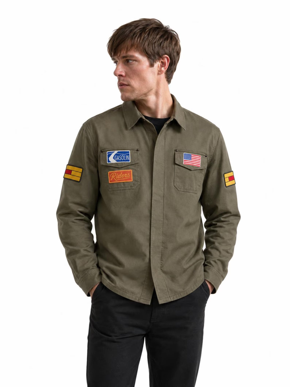 Silent Hill 2 Jacket | James Sunderland Cosplay Coat | Handmade Military Green Overshirt Costume