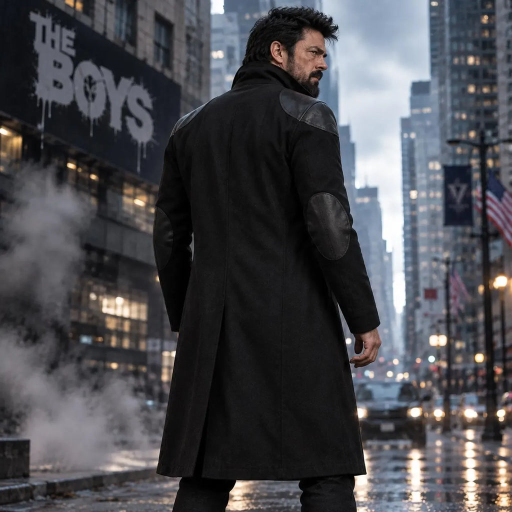 The Boys S5 Coat Billy Butcher Inspired Black Long Coat – Premium Handmade | LevelJacket