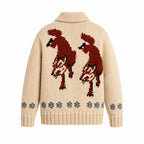 Project Hail Mary Cardigan | Ryland Grace Wool Zip-Up Sweater | Handknit Cowichan Fox Jacket