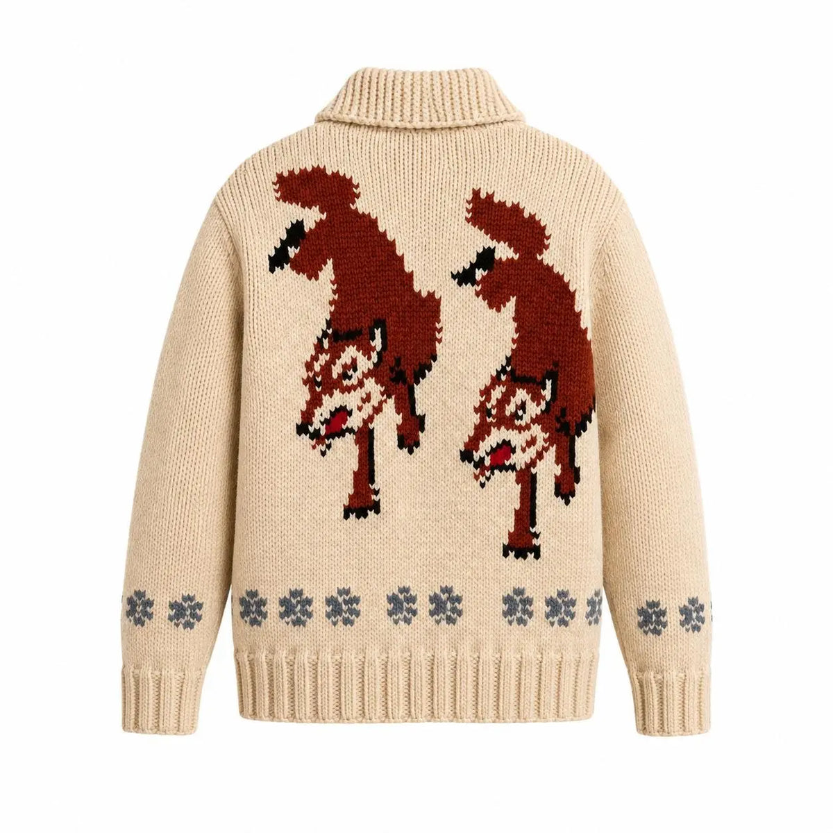 Project Hail Mary Cardigan | Ryland Grace Wool Zip-Up Sweater | Handknit Cowichan Fox Jacket