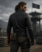 Handmade Cosplay Diamond Dogs Lambskin Leather Jacket | Tactical Biker Style