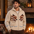 Project Hail Mary Cardigan | Ryland Grace Wool Zip-Up Sweater | Handknit Cowichan Fox Jacket