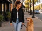 Handmade Personalized Trucker Cotton Jacket Women | Cotton Coat, Gift for Dog Mom