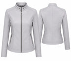 Handmade Women's Genuine Lambskin Leather Jacket | Real Leather Moto Biker Jacket