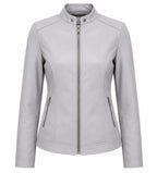 Handmade Women's Genuine Lambskin Leather Jacket | Real Leather Moto Biker Jacket