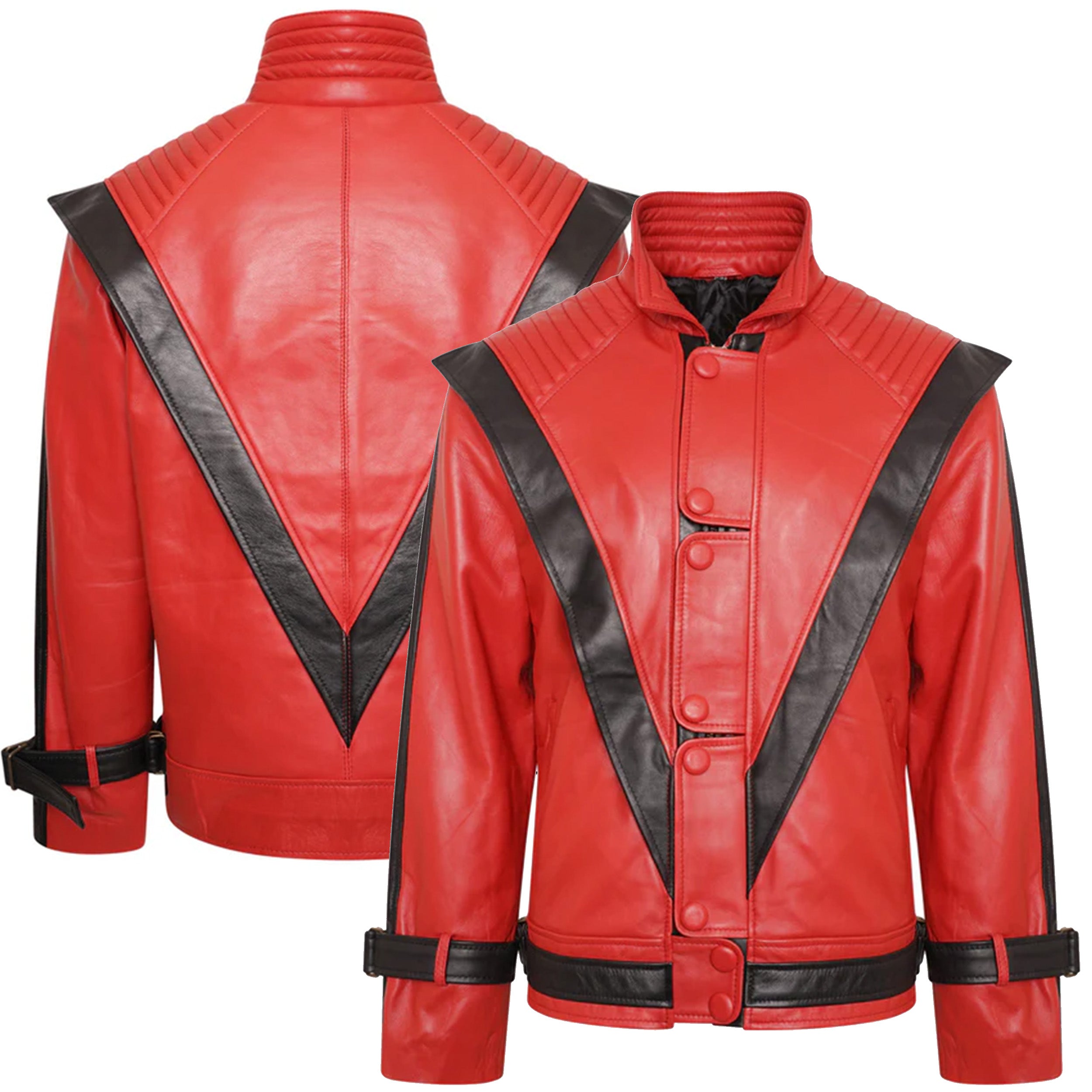 Michael Jackson Thriller Red Jacket – Leather & Faux Leather | LevelJacket