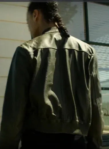 Maria Sten Inspired Neagley Dark Green Bomber Jacket for Women