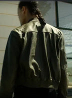 Maria Sten Inspired Neagley Dark Green Bomber Jacket for Women