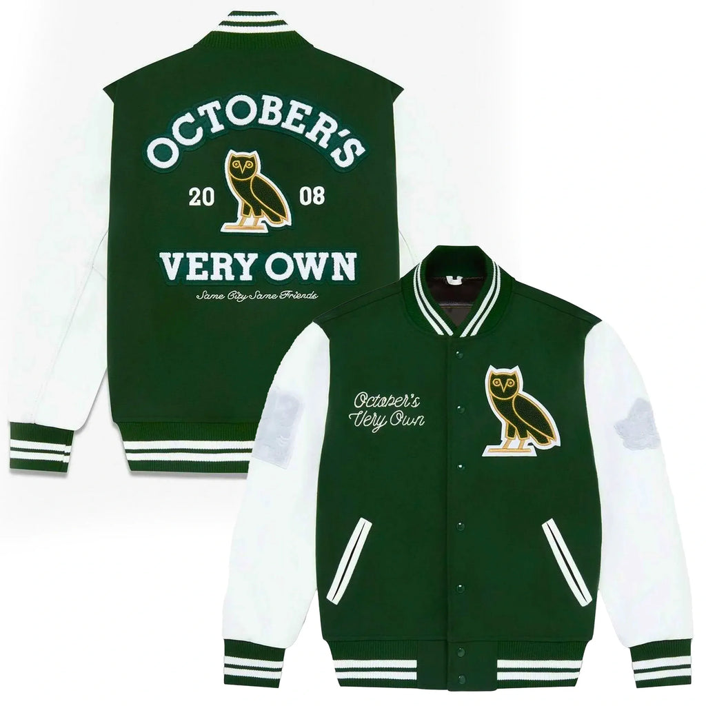 OVO Collegiate Varsity Jacket — Wool Body & Real Leather Sleeves | LevelJacket - Leveljacket