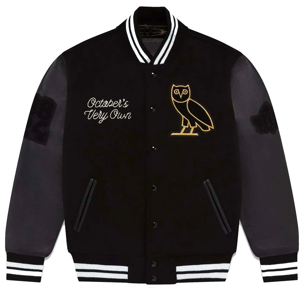 OVO Collegiate Varsity Jacket — Wool Body & Real Leather Sleeves | LevelJacket - Leveljacket