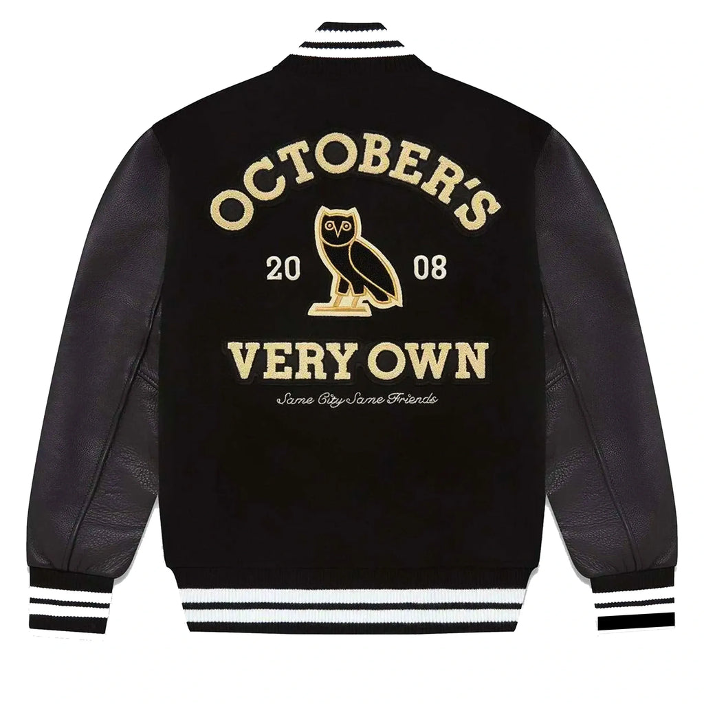 OVO Collegiate Varsity Jacket — Wool Body & Real Leather Sleeves | LevelJacket - Leveljacket