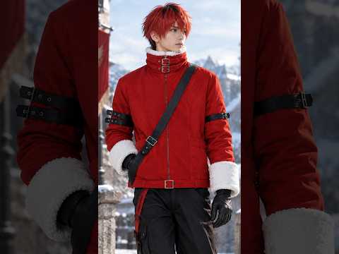 Cosplay Anime Jacket: End Stark Red Cotton Warrior Costume Halloween Coat