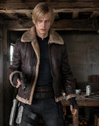 leon s kennedy wearing jacket front view