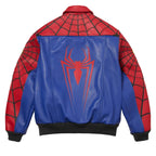 Hand-Stitched Spider Brand New Day Leather Bomber Jacket – LevelJacket Streetwear