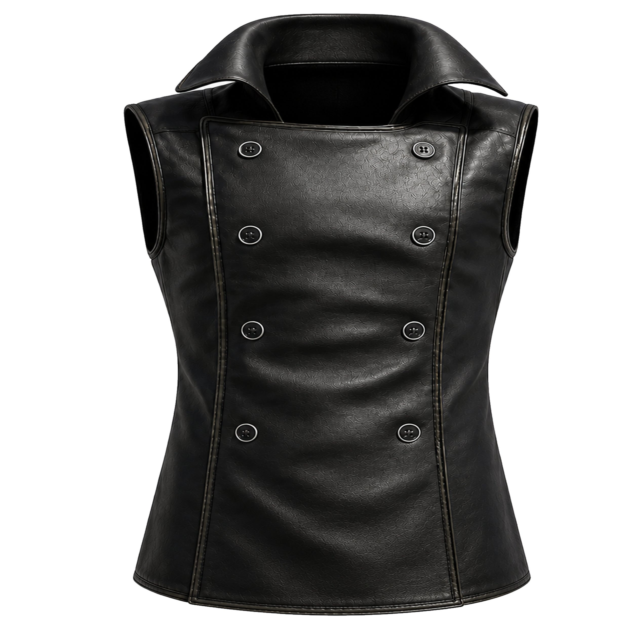 Spider-Man Noir Black Leather Cosplay Vest