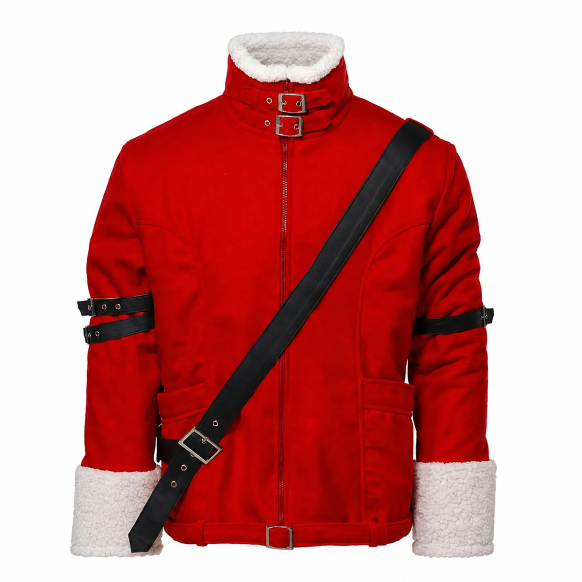 Cosplay Anime Jacket: End Stark Red Cotton Warrior Costume Halloween Coat