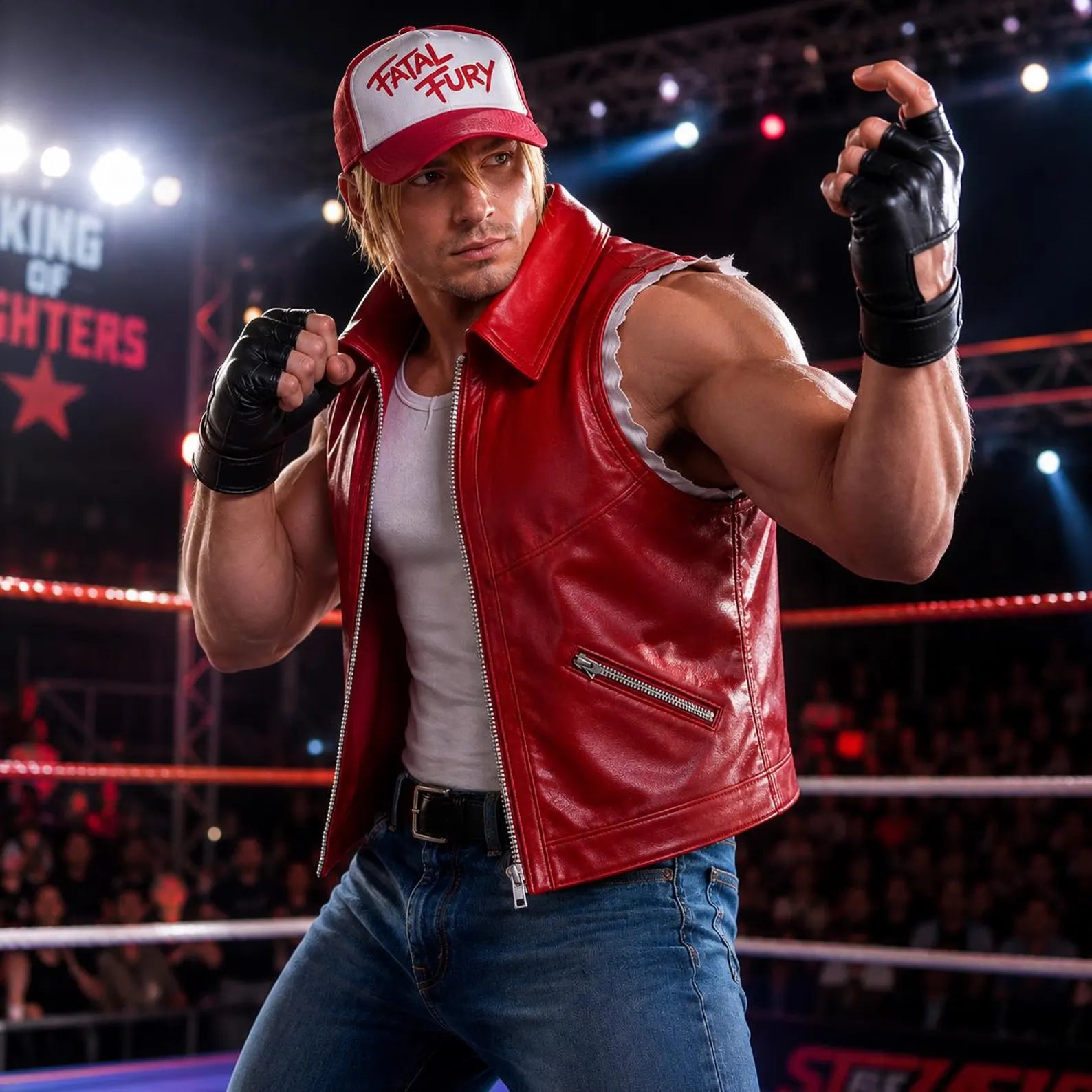 fatal fury terry vest