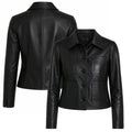 Wednesday Addams Black Leather Jacket — Jenna Ortega Nevermore Academy Gothic Jacket