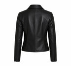 Wednesday Addams Black Leather Jacket — Jenna Ortega Nevermore Academy Gothic Jacket