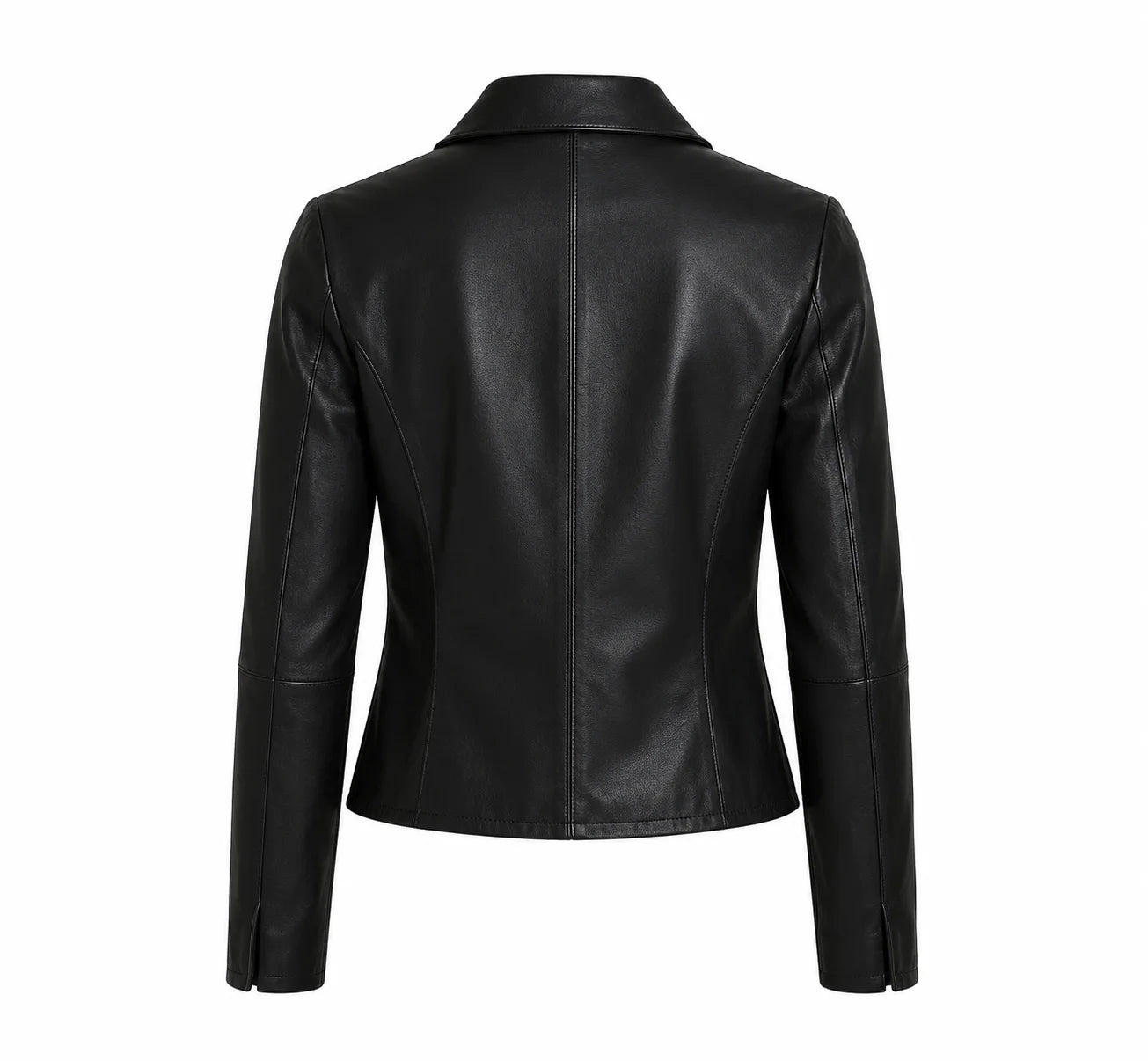 Wednesday Addams Black Leather Jacket — Jenna Ortega Nevermore Academy Gothic Jacket